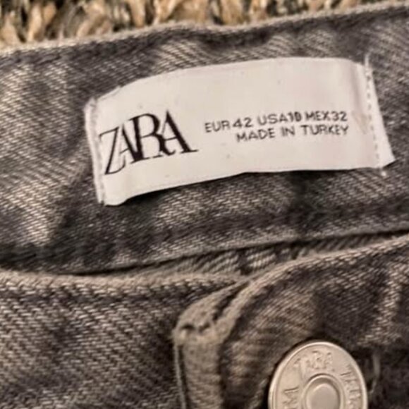 Zara mid rise grey jeans - Picture 3 of 3